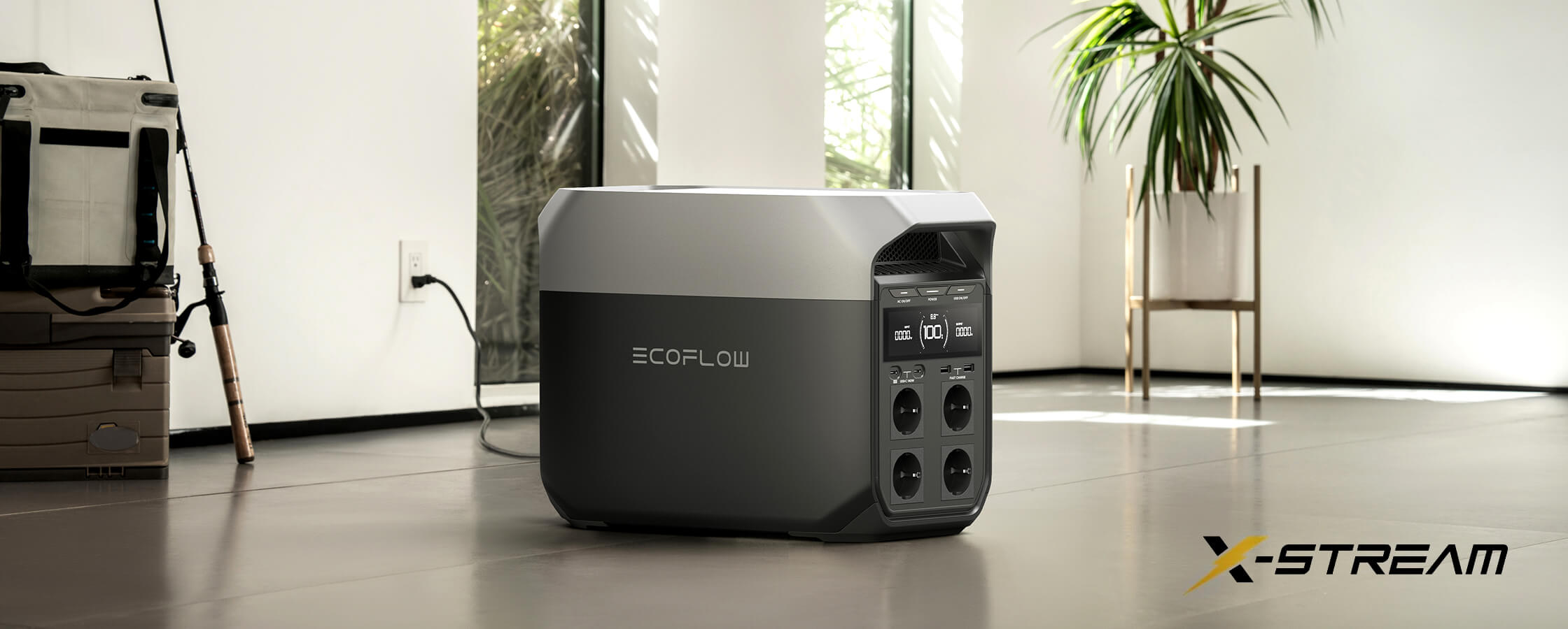 Зарядка EcoFlow DELTA 3 от сети