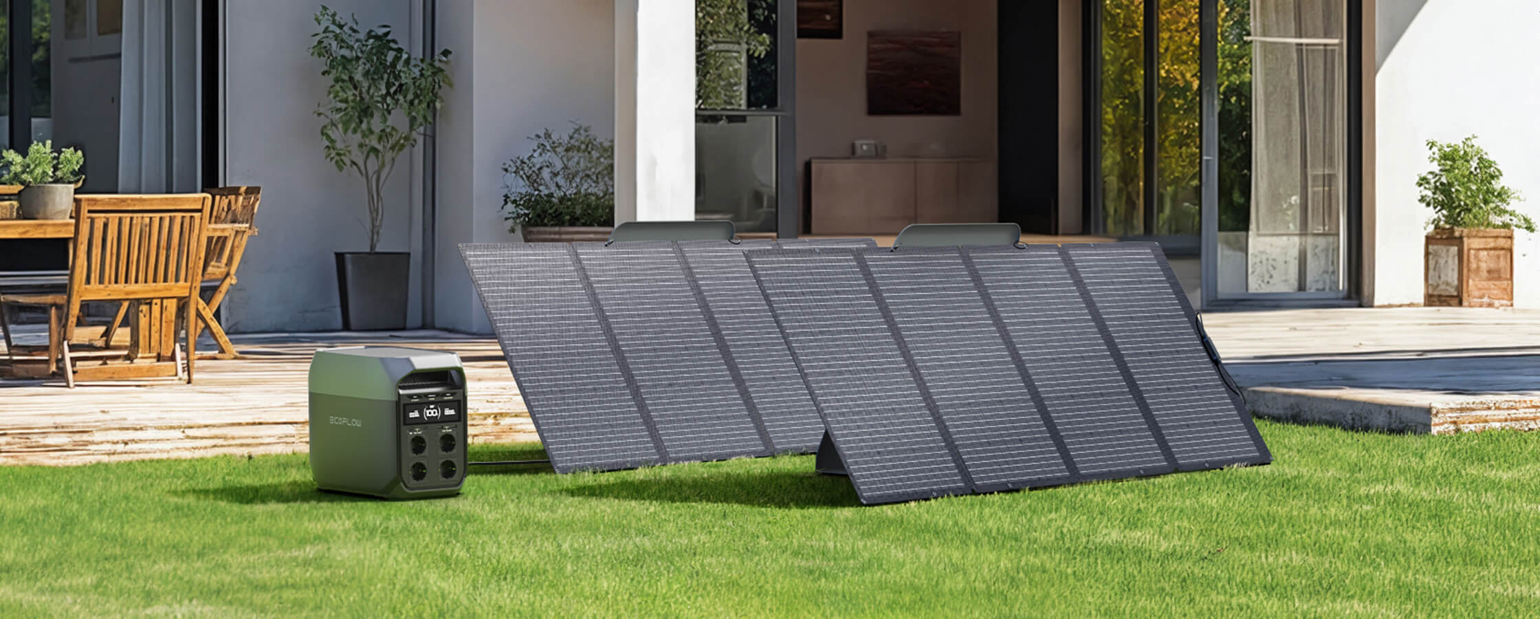 Зарядка EcoFlow DELTA 3 от солнечной панели