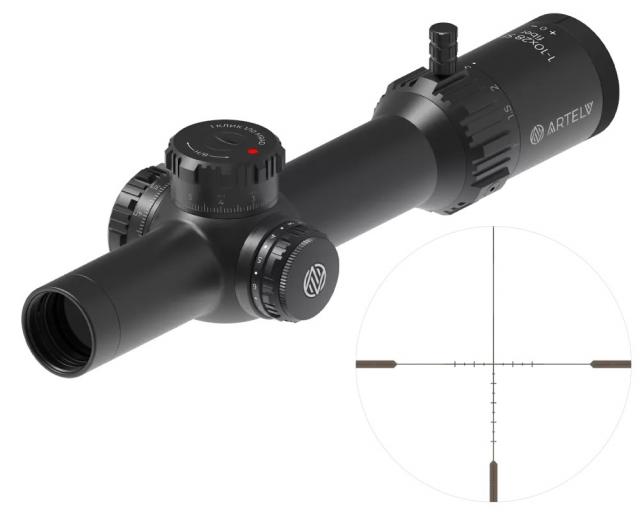 Оптический прицел Artelv CRS Fiber 1-10x28 SFP 34мм