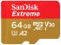 Карта памяти SanDisk microSDXC 64ГБ Extreme 160MB/Sec, UHS-I U3, Class 10