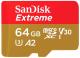 Карта памяти SanDisk microSDXC 64ГБ Extreme 160MB/Sec, UHS-I U3, Class 10