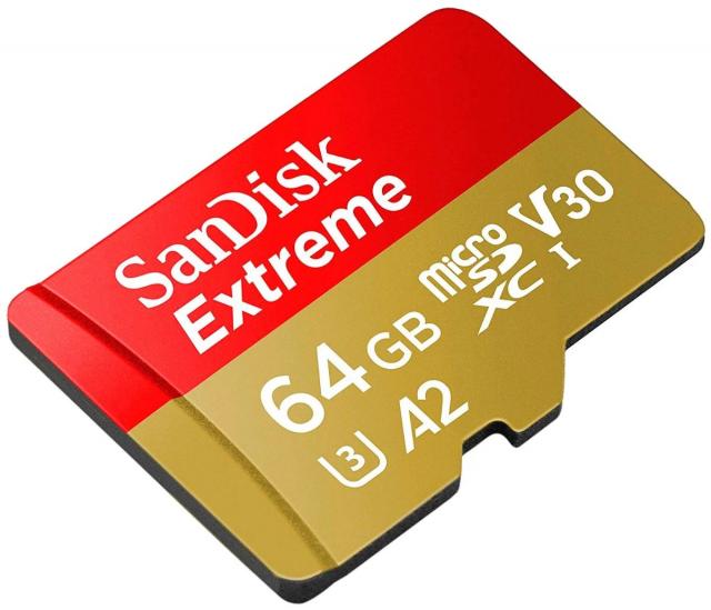 Карта памяти SanDisk microSDXC 64ГБ Extreme 160MB/Sec, UHS-I U3, Class 10
