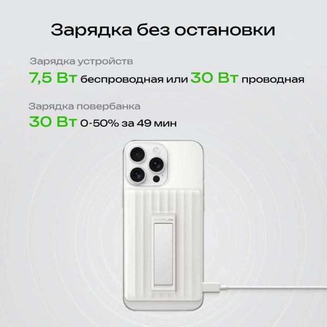 Повербанк EcoFlow RAPID Mag (10000 мАч, 7,5 Вт, магнитная зарядка)