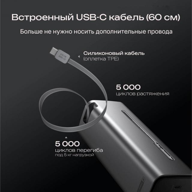 Повербанк EcoFlow RAPID Pro (27650 мАч, 300 Вт, встроенный кабель 140 Вт)